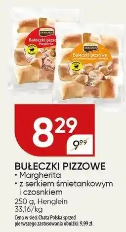 Chata Polska Bułeczki pizzowe Margherita z serem śmietankowym i czosnkiem Henglein oferta