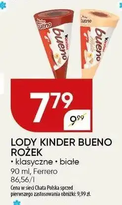 Chata Polska Lody Kinder Bueno Ferrero oferta