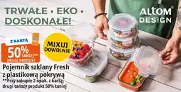 E.Leclerc Altom Design Pojemnik szklany Fresh z plastikową pokrywą oferta