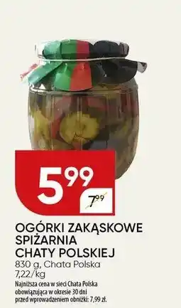 Chata Polska Ogórki zakąskowe Spiżarnia Chaty Polskiej Chata Polska oferta