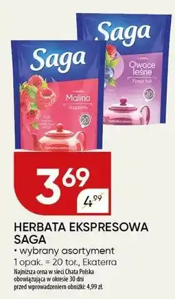 Chata Polska Herbata ekspresowa Saga wybrany asortyment oferta