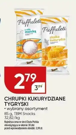 Chata Polska Chrupki kukurydziane Tygryski wybrany asortyment oferta