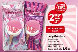 Żabka Lody Genziara różne rodzaje oferta