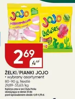 Chata Polska Żelki/pianki Jojo wybrany asortyment Nestlé oferta
