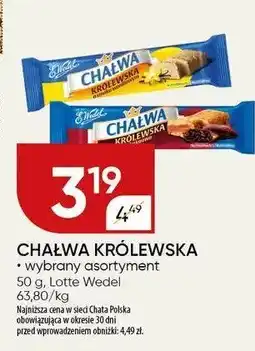 Chata Polska Chałwa Królewska wybrany asortyment Lotte Wedel oferta