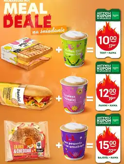 Żabka Zestaw Bajgiel + Kawa Żabka oferta