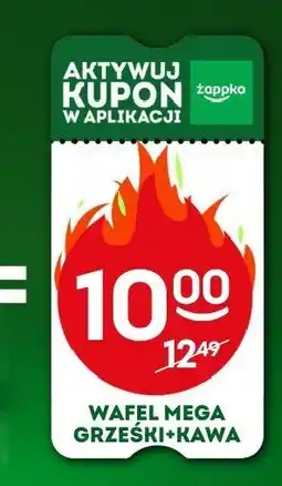 Żabka Wafel Mega Grzeski + kawa Żabka oferta