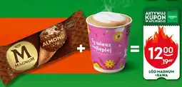 Żabka Lód Magnum + kawa Żabka oferta