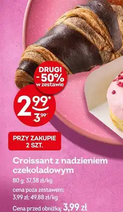 Żabka Croissant z nadzieniem czekoladowym Żabka oferta