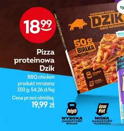 Żabka Pizza proteinowa Dzik BBQ chicken oferta