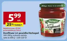Auchan Konfitura, wybrane rodzaje Herbapol oferta