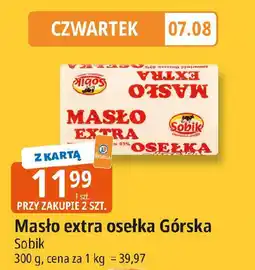 E.Leclerc Masło extra osełka Górska Sobik oferta