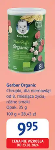 dm drogerie markt Gerber Organic Chrupki, dla niemowląt oferta