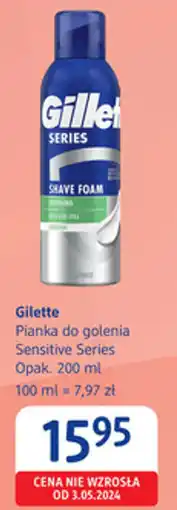 dm drogerie markt Gilette Pianka do golenia Sensitive Series Opak. 200 ml oferta