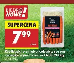 Biedronka Kiełbaski o smaku kebab z sosem czosnkowym Czas na Grill oferta