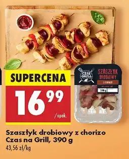 Biedronka Szaszłyk drobiowy z chorizo Czas na Grill oferta