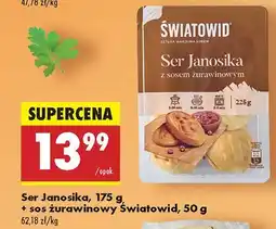 Biedronka Ser Janosika + sos żurawinowy Światowid oferta