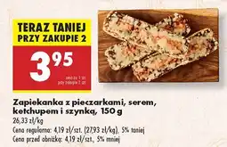 Biedronka Zapiekanka z pieczarkami, serem, ketchupem i szynką Biedronka oferta