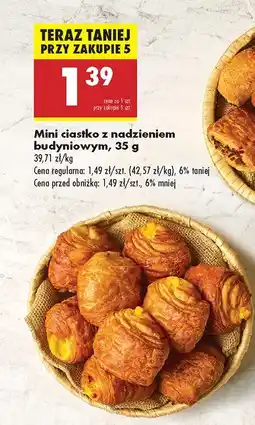 Biedronka Mini ciastko z nadzieniem budyniowym Biedronka oferta