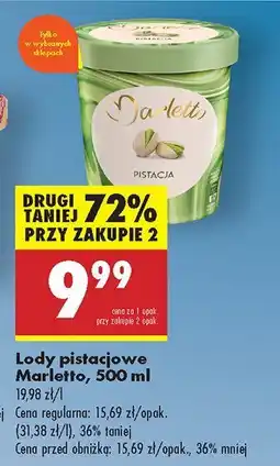 Biedronka Lody pistacjowe Marletto oferta