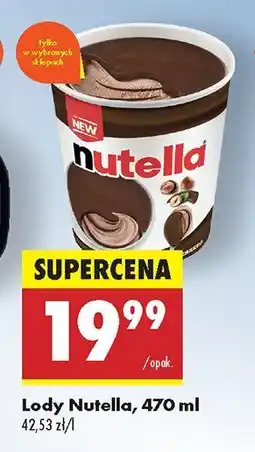 Biedronka Lody Nutella oferta