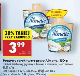 Biedronka Serek twarogowy Almette śmietankowy oferta