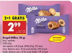 Biedronka Rogal Milka choco, waniliowy oferta