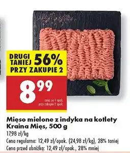Biedronka Mięso mielone z indyka na kotlety Kraina Mięs oferta