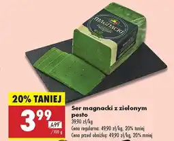 Biedronka Ser magnacki z zielonym pesto Biedronka oferta