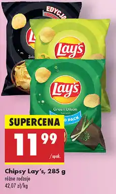 Biedronka Lay's Chipsy 285g oferta