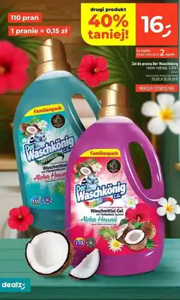 Dealz Żel do prania aloha hawaii universal Der Waschkonig oferta