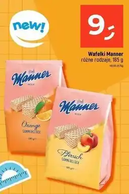 Dealz Wafelki o smaku brzoskwiniowym Manner oferta