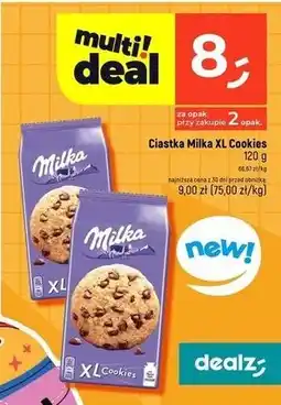 Dealz Ciastka czekoladowe Milka Xl Cookie oferta
