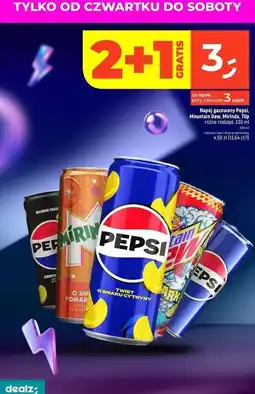 Dealz Napój spark cytrynowo-malinowy Mountain Dew oferta
