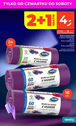 Dealz Worki na śmieci lawendowe 35 l Stella oferta