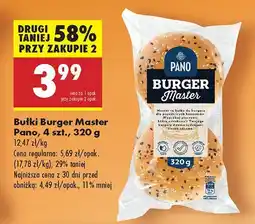 Biedronka Bułki Burger Master 4 szt. Pano oferta