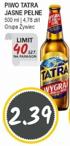 Słoneczko Piwo tatra jasne pełne grupa żywiec oferta