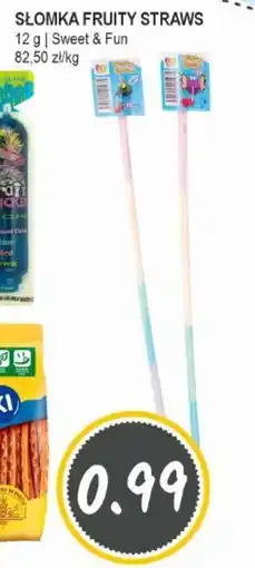 Słoneczko Słomka fruity straws sweet & fun oferta