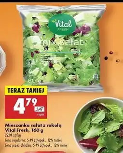 Biedronka Mix sałat z rukolą Vital Fresh oferta