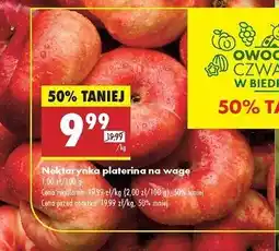 Biedronka Nektarynki platerina oferta