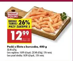 Biedronka Filet z kurczaka paski oferta