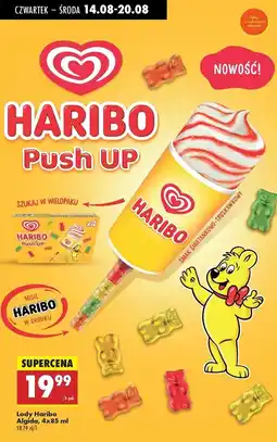 Biedronka Lody haribo push up Algida oferta