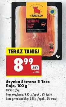 Biedronka Szynka serrano El Toro Rojo oferta