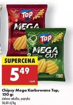 Biedronka Chipsy mega karbowane papryka Top Chips oferta