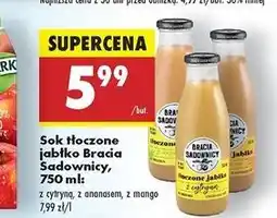 Biedronka Sok jabłko tłoczone z mango Bracia Sadownicy oferta