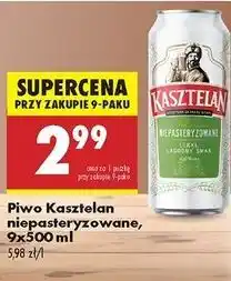 Biedronka Piwo Kasztelan Niepasteryzowane oferta