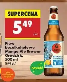Biedronka Piwo bezalkoholowe mango ale Browar Grodzisk oferta