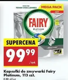 Biedronka Kapsułki do zmywarki lemon Fairy Platinum oferta