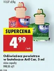Biedronka Odświeżacz samochodowy strawberry Aril Car oferta