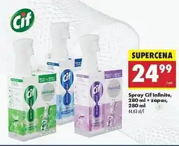 Biedronka Spray do czyszczenia lawenda + eukaliptus zapas Cif oferta
